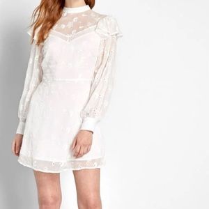 NWT White eyelet dress Modcloth